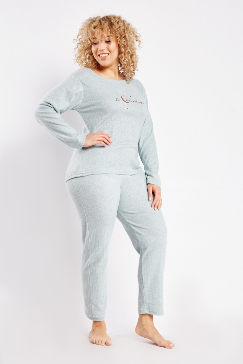 Soft Touch Cotton Loungewear Set Light Mint Just 12