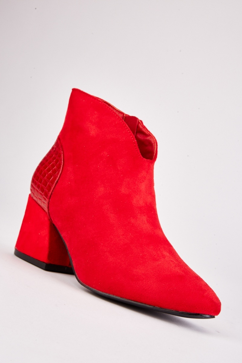 Booties with hotsell front cut out