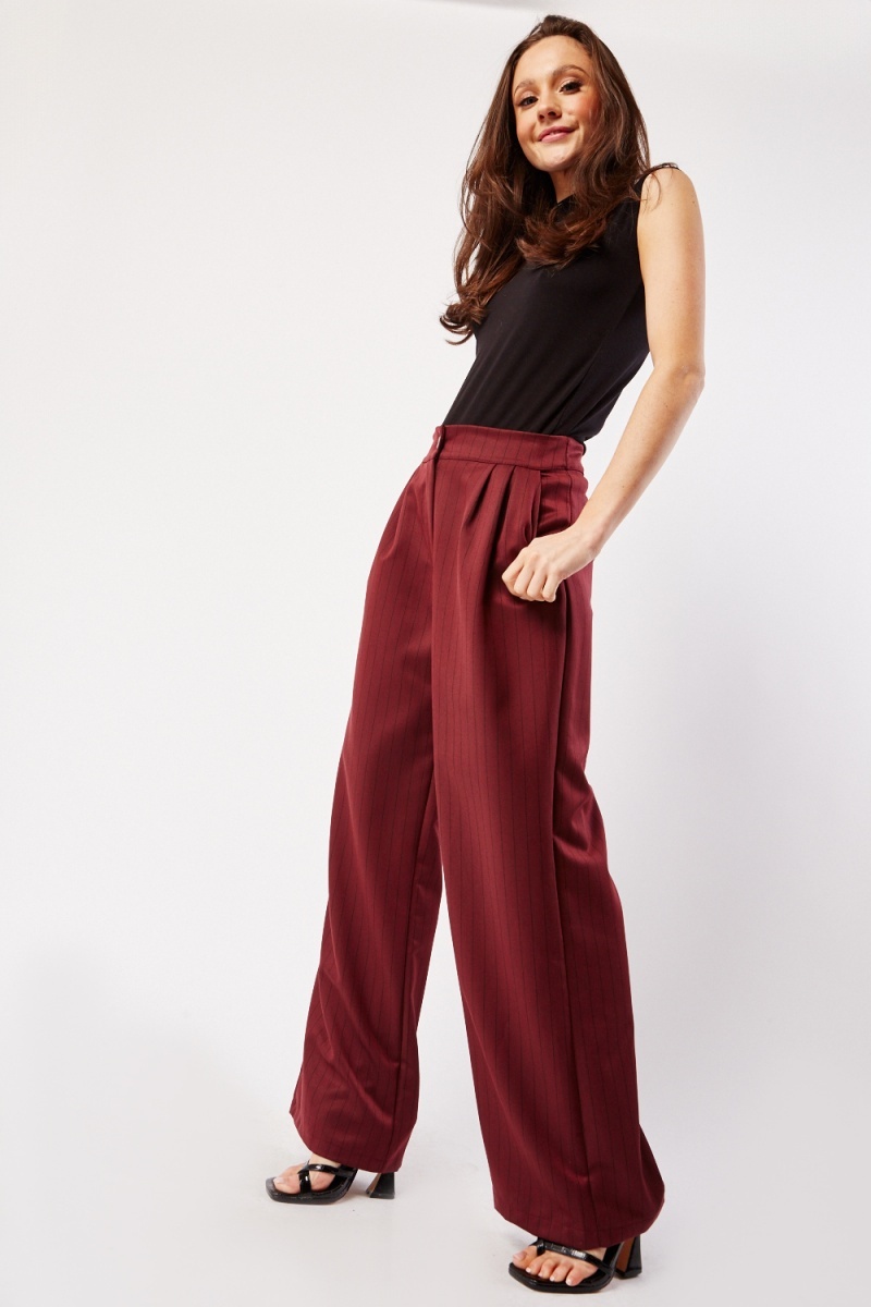 Wide Leg & Smart Trousers - Red - women - 622 products | FASHIOLA.co.uk