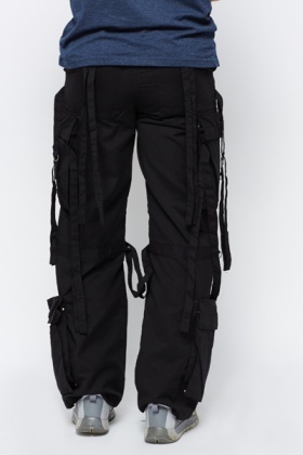 90s cargo pants with tassels