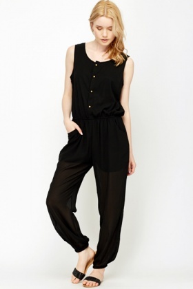 front button jumpsuit