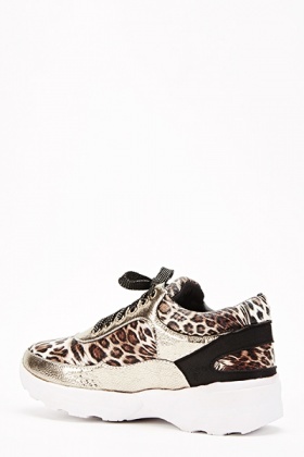 trainers with leopard print