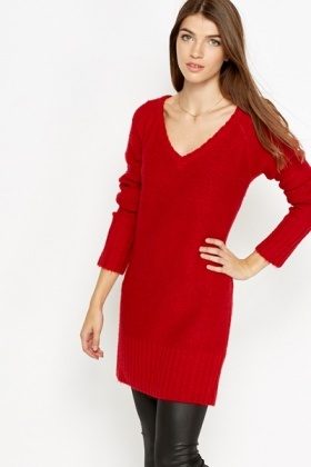 red jumper dresses