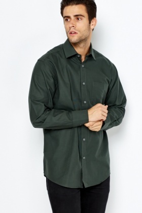 green formal shirt combination