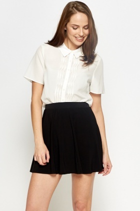 Twisted Detail White Blouse - Just $7