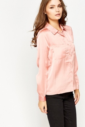 pink peach shirt