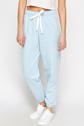 light blue jogger pants