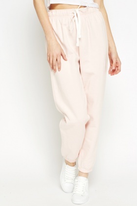 light pink jogger pants