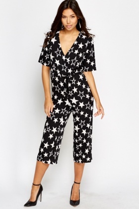 star print jumpsuit