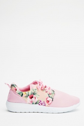 Flower Print Trainers - Just $7