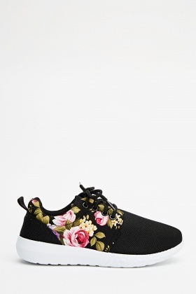 Flower Print Trainers - Just $6