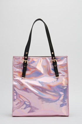 holographic tote bag