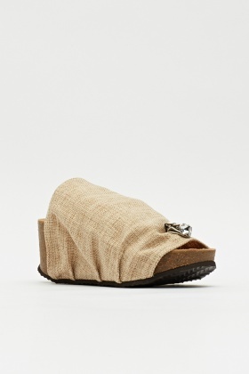 slip on cork wedges