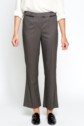 grey formal pants women