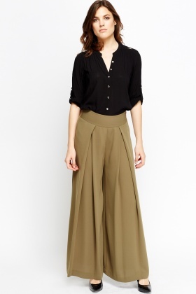 flare high waisted trousers