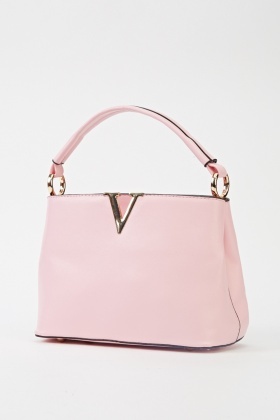 light pink handbag