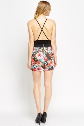 Wild Floral Mini Skirt - Just $1