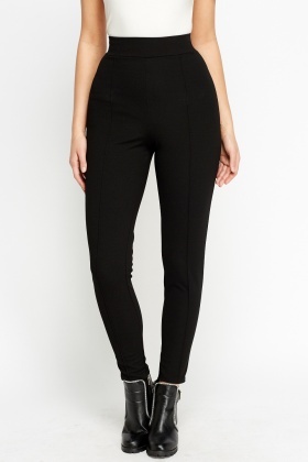 high waisted tailored trousers