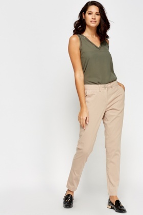 women's straight leg chinos