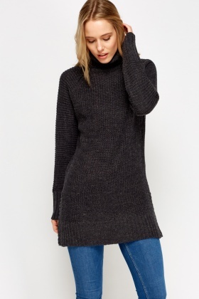 thick roll neck jumper