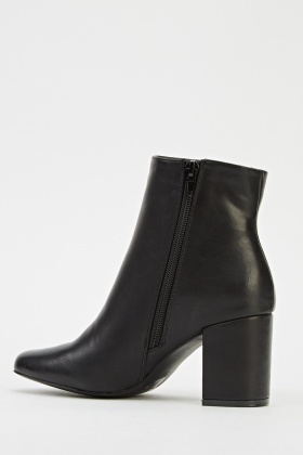 faux leather boots