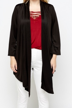 thin black cardigan