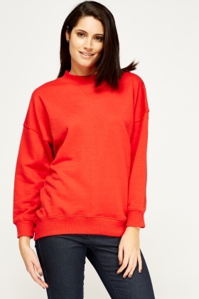 Batwing Red Jumper