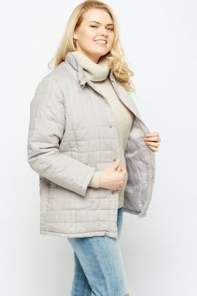 Grey Quilted Jacket - Just $7