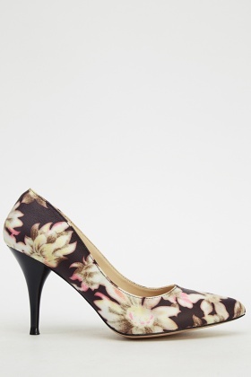 Floral Court Mid Heel - Just $6