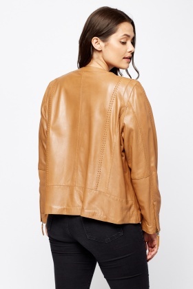 joanna hope embroidered leather jacket