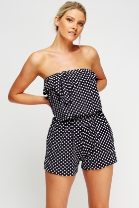 bandeau shorts playsuit