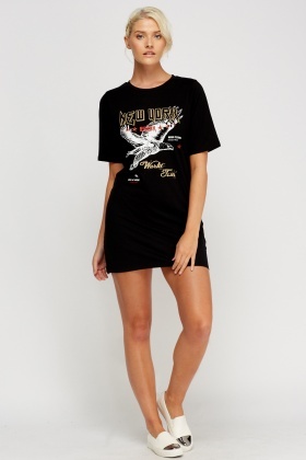 t shirt dress printed