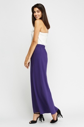 purple maxi skirt