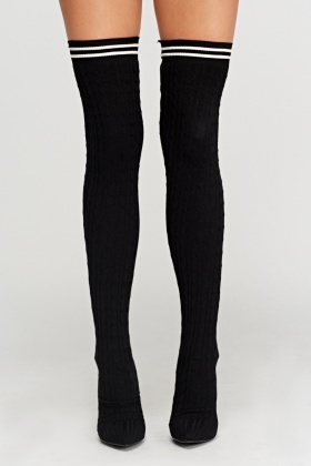 over the knee sock boots