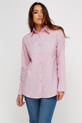 Textured Striped Shirt