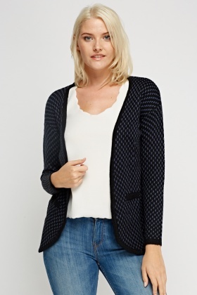 Knitted Textured Cardigan