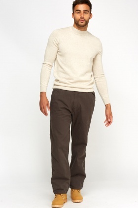 Fleece Lined Chino Trousers