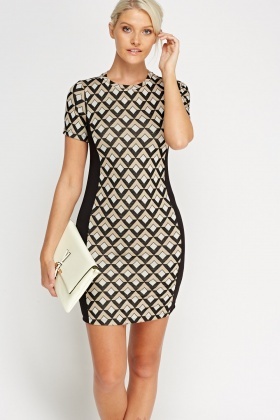 Printed Bodycon Dress