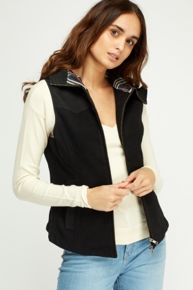 Sleeveless Hooded Jacket