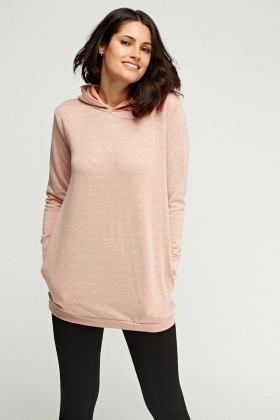 Hooded Dusty Pink Jumper