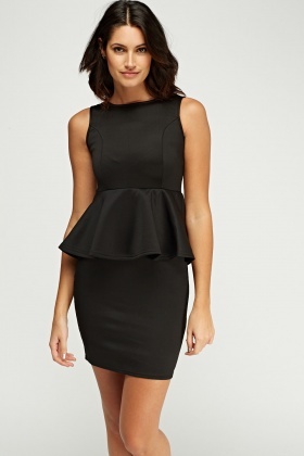 Peplum Sleeveless Dress