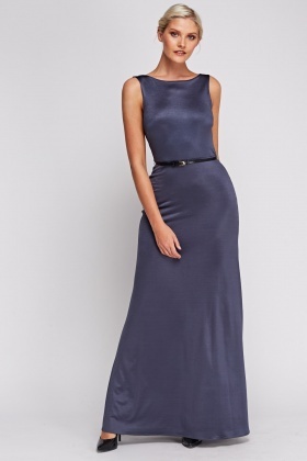 Cowl Back Maxi Dress