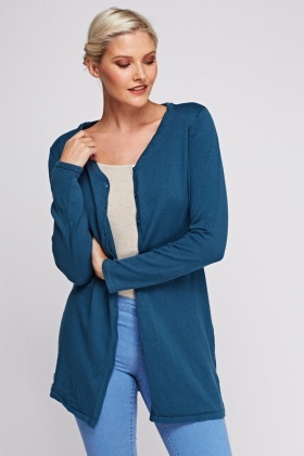 V-Neck Button Up Cardigan