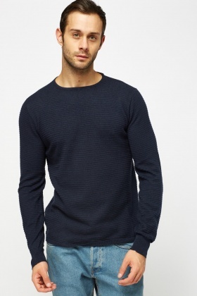 Textured Thin Knitted Sweater