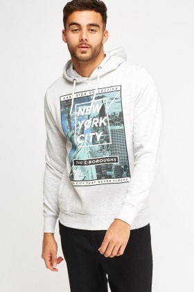 New York Printed Hoodie