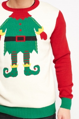 elf body christmas sweater