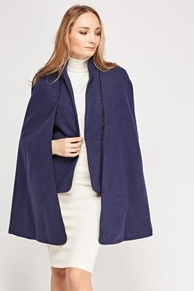 Fleece Casual Cape Jacket