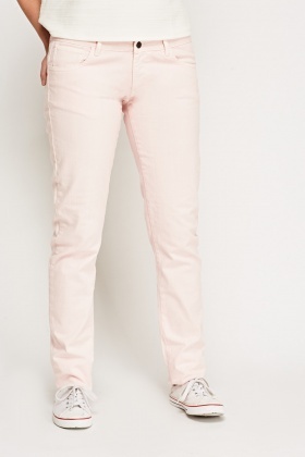 mens light pink jeans