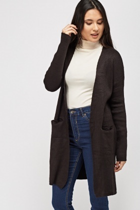 longline open front cardigan