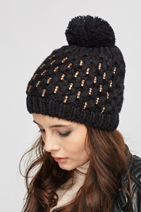 embellished hat